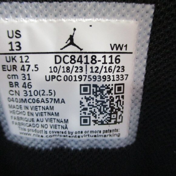 Jordan Pro Strong Sneakers Mens 13 White Gym Red Black Basketball Shoes Nike Air - Picture 7 of 7